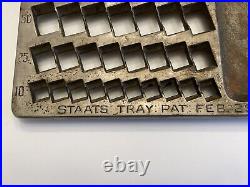 Original Staats Money Coin Changer Tray Cohoes, NY Pat. Feb. 25 1890 Antique Top
