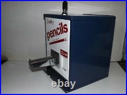 Pencil Dispenser Coin Operated Vending Machine Vintage Working with Key