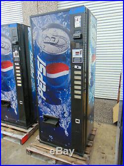 Pepsi/Coke Dixie Narco 276-6 Flat Front Soda Vending Machine WithCoin & $Bill'S