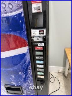 Pepsi Cold Beverage Soda Vending Machine, Coin Operated Model Pepsi