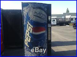 Pepsi Soda Vending Machine WithCoin & Bill Accept Not Pretty But Runs Great