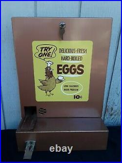 RARE Hard Boiled Egg Vending Machine Coin OP 10 Cents Dime Oddity Antique