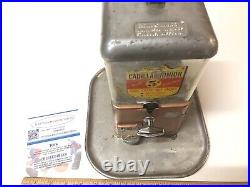 RARE Vintage 5c CADILLAC JUNIOR Gumball Peanut Vendor Coin Operated Gum Machine