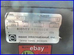 ROWE BC-12 BILL CHANGER Change Machine Bills To Coins Vending