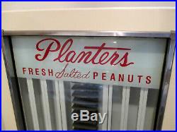 Rare 1950's Planters Peanut Coin Op Vendo Company Mr Peanut Dispenser! 5 Cent