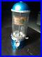 Rare-Antique-D-D-LEWIS-Gumball-Coin-op-vending-Machine-orig-Blue-paint-01-ijfz