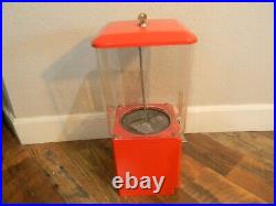 Rare Coin Mechanism Northwestern 2 Cent Gumball Machine with Unique Decal & Key