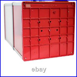 Red Capsule Vending Machine WithKey Vintage Style for Retail Storess Huge Capacity