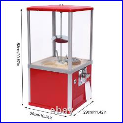 Red Coin Operated Capsule Toy Vending Machine 200 Capacity