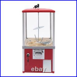 Red Coin Operated Capsule Toy Vending Machine 200 Capacity