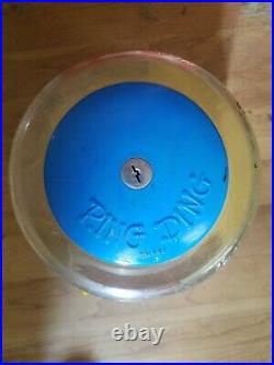 Ring Ding Bomb Gum machine fully working 1950 L. M. Becker Co Nickel Coin Op Space
