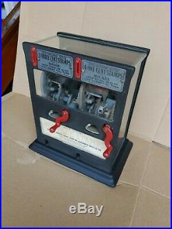 Schermack Postage Stamp Vending Machine Coin Operated Double Sided 5 10 Cent