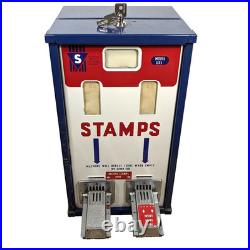 Shipman Postage Stamp Vending Machine GX5 Working Inserts Lock Keys + Coin Tray