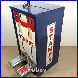 Shipman Postage Stamp Vending Machine GX5 Working Inserts Lock Keys + Coin Tray