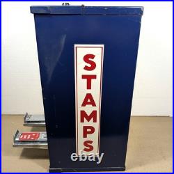Shipman Postage Stamp Vending Machine GX5 Working Inserts Lock Keys + Coin Tray