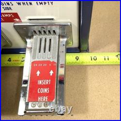 Shipman Postage Stamp Vending Machine GX5 Working Inserts Lock Keys + Coin Tray