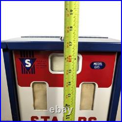 Shipman Postage Stamp Vending Machine GX5 Working Inserts Lock Keys + Coin Tray