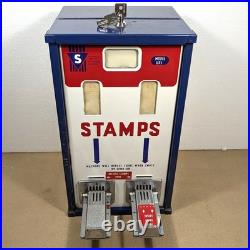 Shipman Postage Stamp Vending Machine GX5 Working Inserts Lock Keys + Coin Tray