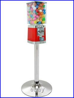 Single Pipe Chrome Stand + Retro Sweet / Candy 20p Coin Operated Vending Machine