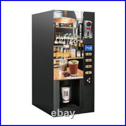 Smart Commercial Fully Automatic Self Coin 3 Instant Coffee Vending Machine NEW