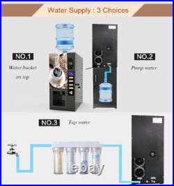 Smart Commercial Fully Automatic Self Coin 3 Instant Coffee Vending Machine NEW