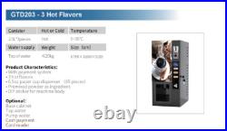 Smart Commercial Fully Automatic Self Coin 3 Instant Coffee Vending Machine NEW