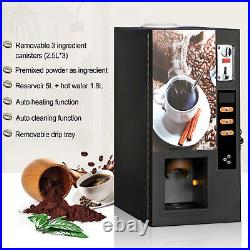 Smart Commercial Fully Automatic Self Coin 3 Instant Coffee Vending Machine USA