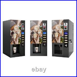 Smart Portable Commercial Automatic Self Coin 3 Instant Coffee Vending Machine