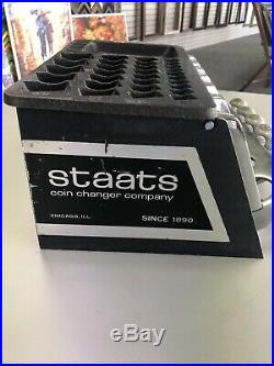 Staats Coin Operated Dispenser STAATS Coin Changer Bank Teller