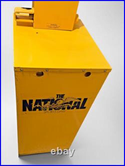 The National Sports Daily Newspaper Vending Machine Yellow EB-88 Vintage 1990s