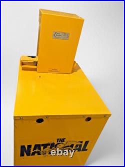 The National Sports Daily Newspaper Vending Machine Yellow EB-88 Vintage 1990s