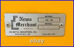The National Sports Daily Newspaper Vending Machine Yellow EB-88 Vintage 1990s