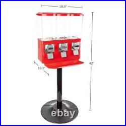 Triple Vending Gumball Machine with Stand Triple Vending Gumball Machine with Stand