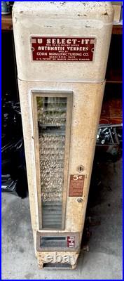 U-Select-It. Vintage Candy & Snack Vending Machine Coin-Operated 5 Cents 1950s