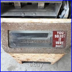 U-Select-It. Vintage Candy & Snack Vending Machine Coin-Operated 5 Cents 1950s