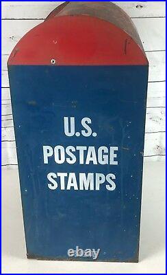 USPS Model S70-2M Postage Stamp Coin Operated 25 Cent Vending Machine RARE Vntg