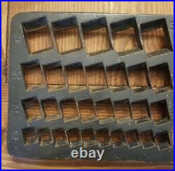 Unmarked Antique Staats Bank Coin Sorting Changer Tray Cast Iron As Found