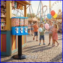 VEVOR Candy Vending Machine Triple Compartment Candy Vending Machine with Stand