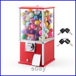 VEVOR Gumball Machine 21 inch Height 25-Cent Candy Vending Machine Dispenser