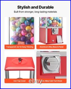 VEVOR Gumball Machine 21 inch Height 25-Cent Candy Vending Machine Dispenser