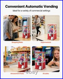 VEVOR Gumball Machine 21 inch Height 25-Cent Candy Vending Machine Dispenser