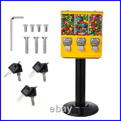 VEVOR Gumball Machine Vending Coin Bank Vintage Candy Dispenser Stand Yellow