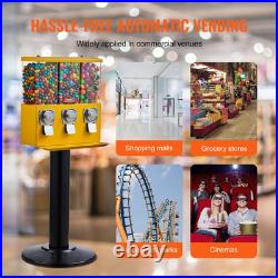 VEVOR Gumball Machine Vending Coin Bank Vintage Candy Dispenser Stand Yellow