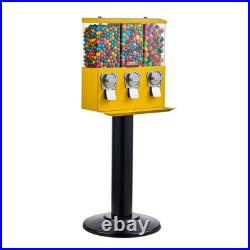VEVOR Gumball Machine Vending Coin Bank Vintage Candy Dispenser Stand Yellow