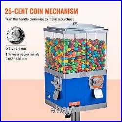 VEVOR Gumball Machine with Stand Vending Coin Bank Vintage Candy Dispenser Bule