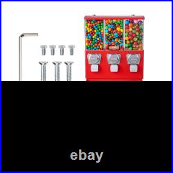 VEVOR Gumball Machine with Stand Vending Coin Bank Vintage Candy Dispenser Red