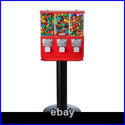 VEVOR Gumball Machine with Stand Vending Coin Bank Vintage Candy Dispenser Red