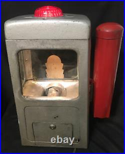 VINTAGE 1940s WHITE MACHINE CO. HOT NUT PEANUT Coin-Op Cup Dispenser ORIGINAL