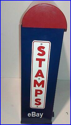 VTG Shipman MFG Co. Postage Stamp Vending Machine Coin Op. Original Paint