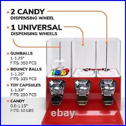 Vending Machine Commercial Gumball & Candy With Stand Interchangeable Canisters US